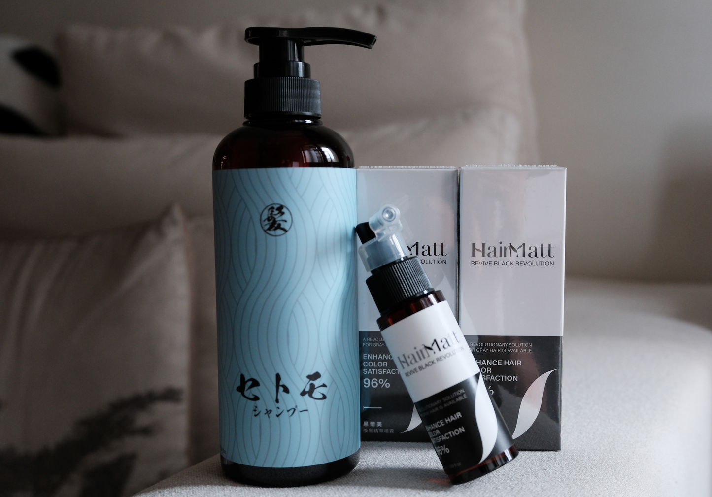 Exosome Setomo Shampoo (500 ml) + 3 Pack Exosome HairMatt Revive Black Revolution (50ml)